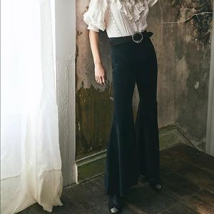 Free People Just Float On Velvet Flare Jeans